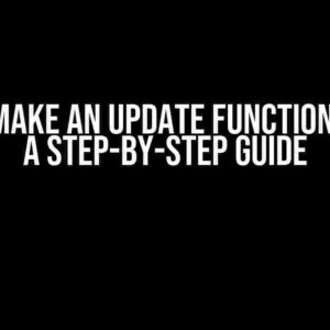 How to Make an Update Function in CRUD: A Step-by-Step Guide