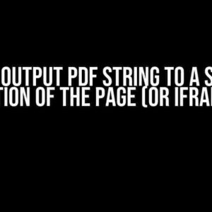 How to Output PDF String to a Smaller Portion of the Page (or iframe)?